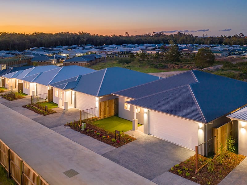 Ingenia Lifestyle Chambers Pines over 50s lifestyle community streetscape