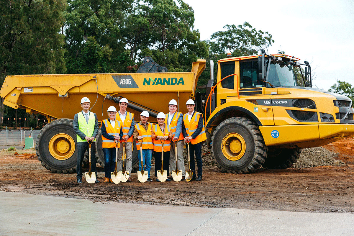 Ingenia Lifestyle Sanctuary Soil Turn - Group in front of truck